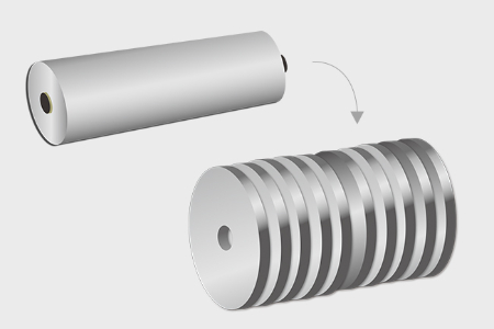 Slitting and rewinding